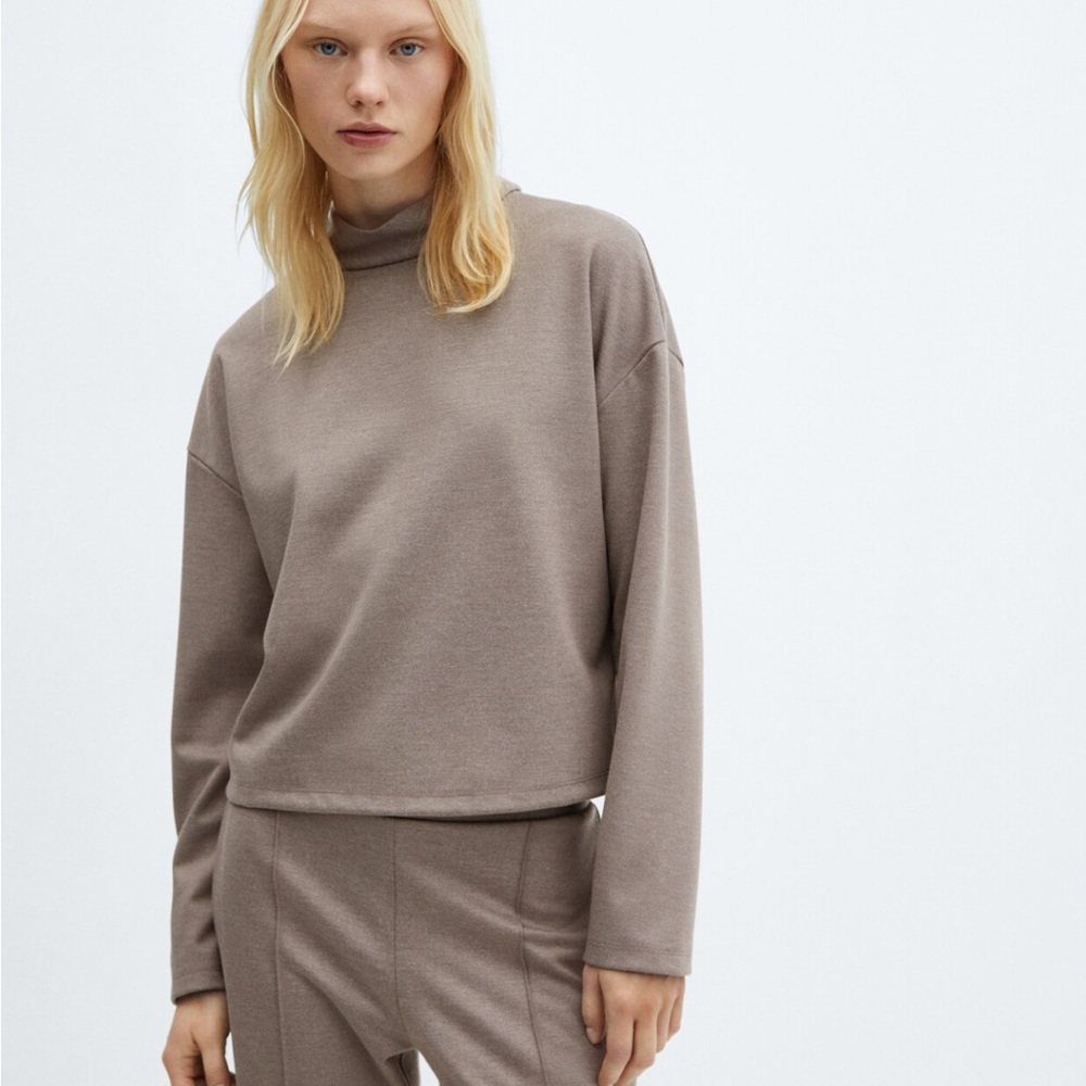 Mango Women's Taupe Sweater